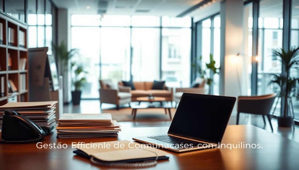 gestão eficiente de comunicações com inquilinos